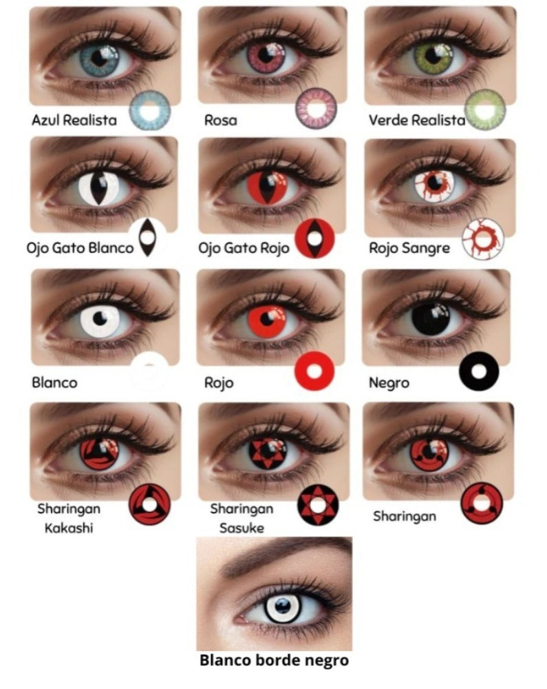 Lentes de contacto Halloween cosmético